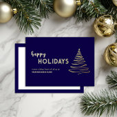 金モダン企業の箔ホリデーカード 箔シーズンカード