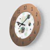 金モダン属の数字が輝く泡 ラージ壁時計 (傾斜)