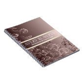 金モダン属エレガントフローラ ノートブック (右側)