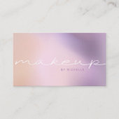 金モダン属グラデーションエレガントタイポグラフィ 名刺 (正面)