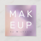 金モダン属メグラデーションークアーティスト スクエア名刺 (正面)