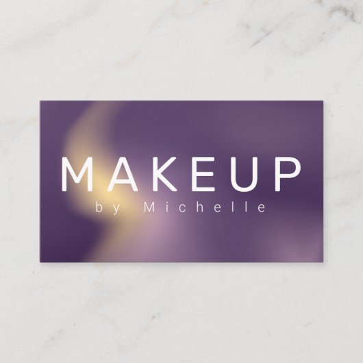 金モダン属メグラデーションークアーティスト 名刺 (正面)