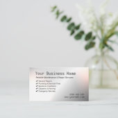 金モダン属保守・修理の名刺 名刺 (スタンド正面)