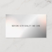 金モダン属保守・修理の名刺 名刺 (裏面)