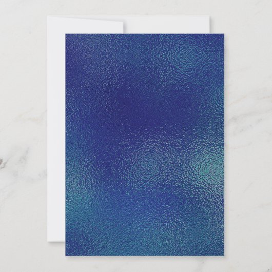 金モダン属箔ミニマル結婚式 招待状 (裏面)