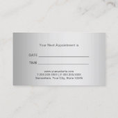 金モダン属銀製歯科用アポイントメント 予約カード (裏面)