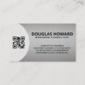 金モダン属銀 | QR 名刺 (正面)