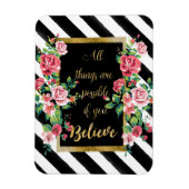 金モダン感動的引用文 マグネット (縦)