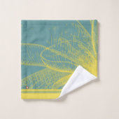 金モダン田花絵を描1by RD バスタオルセット (ウォッシュタオル)