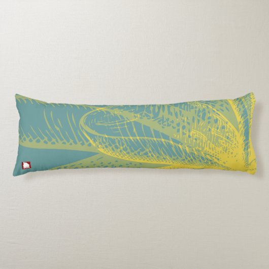 金モダン田花絵を描1by RD ボディピロー (正面)