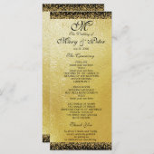 金モダン箔と紙吹雪 プログラム (正面/裏面)