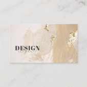 金モダン箔エレガント名刺 |ミニマル 名刺 (正面)