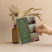 金モダン箔グラードパーティー4フォト招待状 招待状