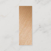 金モダン箔スクリプトギフトラベル スキニー名刺 (裏面)