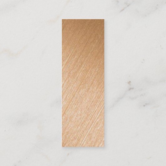 金モダン箔スクリプトギフトラベル スキニー名刺 (裏面)