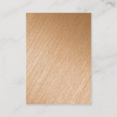 金モダン箔スクリプトギフト証明書カード 名刺 (裏面)