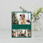 金モダン箔スクリプトコラージホリデーポストカード 箔シーズンポストカード (立ち正面)