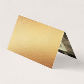 金モダン箔スクリプ結婚トのサンキューカード 名刺 (裏面)