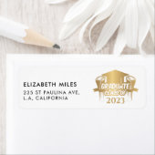 金モダン箔スタイリッシュ科 |卒業 ラベル (インサイチュ)