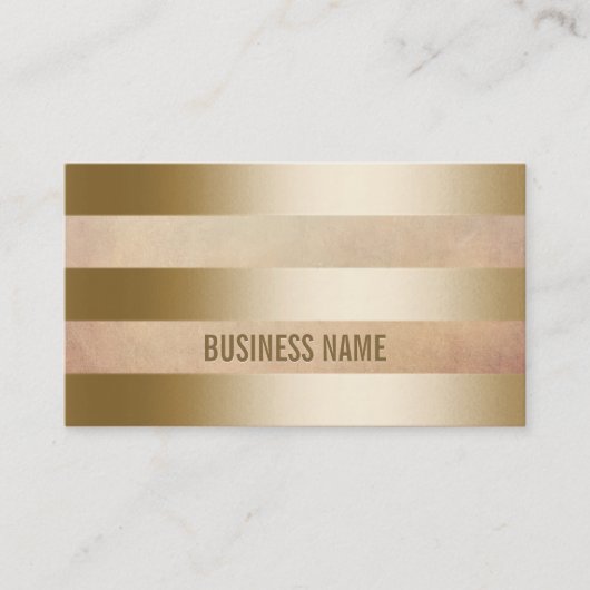 金モダン箔ストライプ名刺 名刺 (正面)