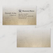 金モダン箔テクスチャビジネスカードテンプレート 名刺 (正面/裏面)