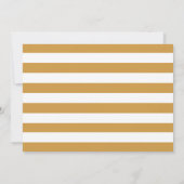 金モダン箔バルーン第3バースデーフォト 招待状 (裏面)