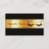 金モダン箔フェイクとブラックラッシュ技術者 名刺 (正面)