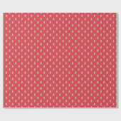 金モダン箔フェイククリスマスツリーのはっきりした色 ラッピングペーパー (フラット)