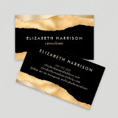 金モダン箔ブラック 名刺