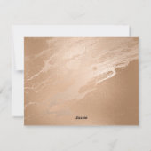 金モダン箔メリークリスマスファミリー写真 シーズンカード (裏面)