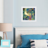 金モダン箔抽象芸術 箔ポスター (インサイチュ (寝室))