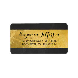 金モダン箔結婚 ラベル