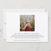 金モダン箔2023写真卒業 案内状 (裏面)