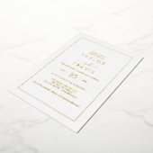 金モダン箔 | オールインワン結婚ズ 箔招待状 (回転した状態)