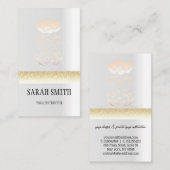 金モダン蓮 名刺 (正面/裏面)