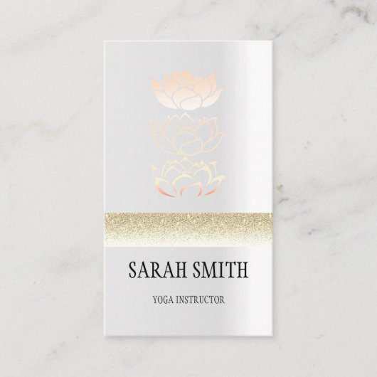 金モダン蓮 名刺 (正面)