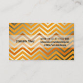 金モダン輝くカッコいい金と灰色のシボロン 名刺 (裏面)