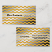 金モダン輝く色のシボク 名刺 (正面/裏面)