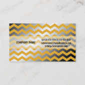 金モダン輝く色のシボク 名刺 (裏面)