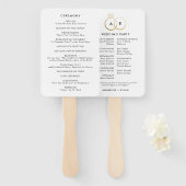 金モダン金の結婚リングや輪式 ハンドファン (正面&裏面)