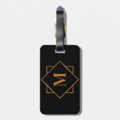 金モノグラム ラゲッジタグ (裏面縦)