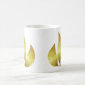 金ユニークモダン金のオーナメント離れ コーヒーマグカップ (中央)