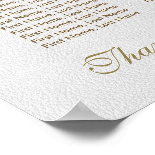 金ユニーク王室の箔の結婚座席表 ポスター (角)