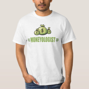 金ユーモアのある銭 Tシャツ