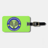 金ラケットキーホルダー ラゲッジタグ (正面横)