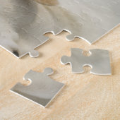 金ラブラドル・レトリーバー犬の写真 ジグソーパズル (側面)