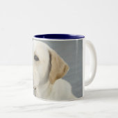 金ラブラドル・レトリーバー犬の写真 ツートーンマグカップ (正面右)