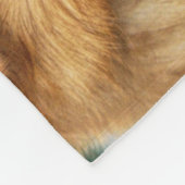 金ラブラドル・レトリーバー犬 フリースブランケット (角)