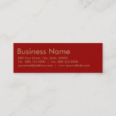 金ラムの旧正月の(占星術の)十二宮図Bカード スキニー名刺 (裏面)