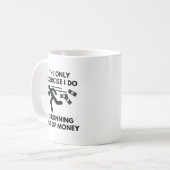 金ランニング不足 コーヒーマグカップ (正面左)